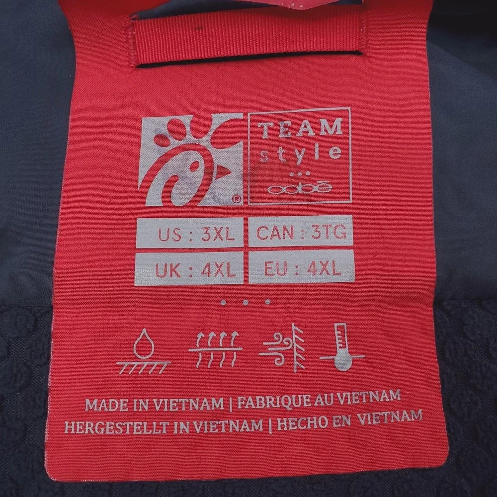 Chick-fil-A Jacket Mens 3XL Red Softshell Breathable Water Wind Resistant